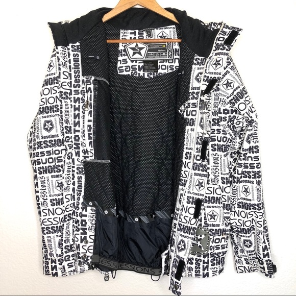 SOLD Sessions Snowboard Ski Jacket Insulated - Picture 3 of 12